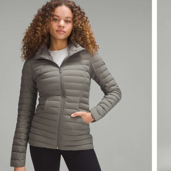 Lululemon Pack it Down Jacket Puffer GREY SAGE Size 6 NWT Packable Winter TRAVEL - Picture 5 of 5